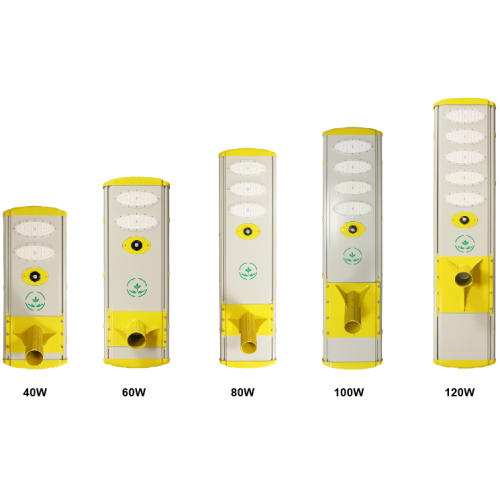 Réverbère solaire intégré haute luminosité